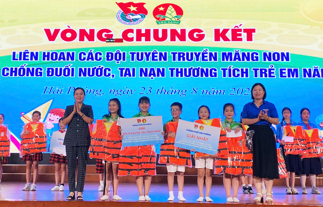 Chung kết Liên hoan các Đội tuyên truyền măng non về phòng chống đuối nước, tai nạn thương tích trẻ em năm 2024